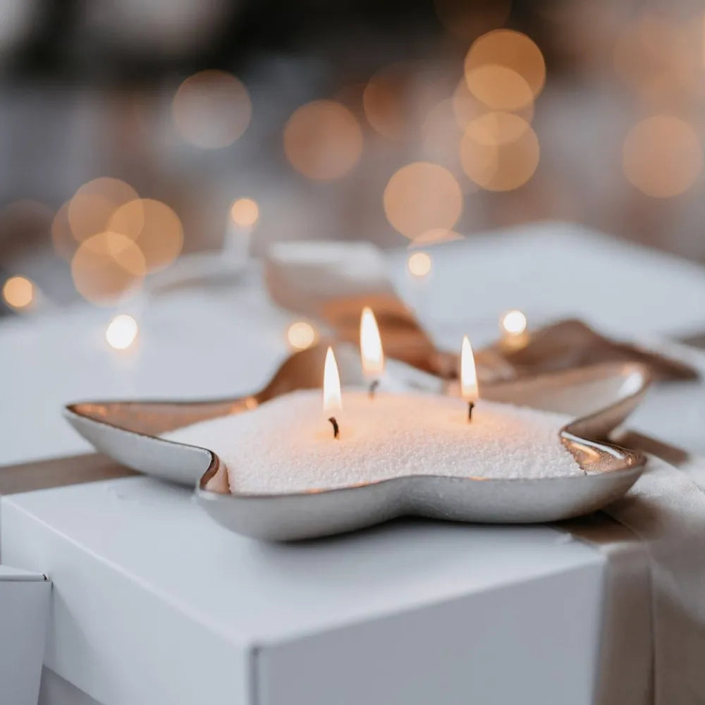 Vela de arena Perlada Blanca - 500gr